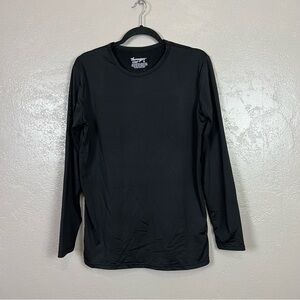 5 for $30 Thermajane Top Womens XL Black Crew Neck‎ Base Layer Long Sleeve
